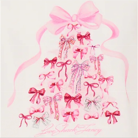 🎀🎄🎀 LOVESHACKFANCY  HAVENLEIGH CHRISTMAS BOW FLEECE 🎀🎄🎀 NWT 🎀🎄🎀 - Picture 8 of 16